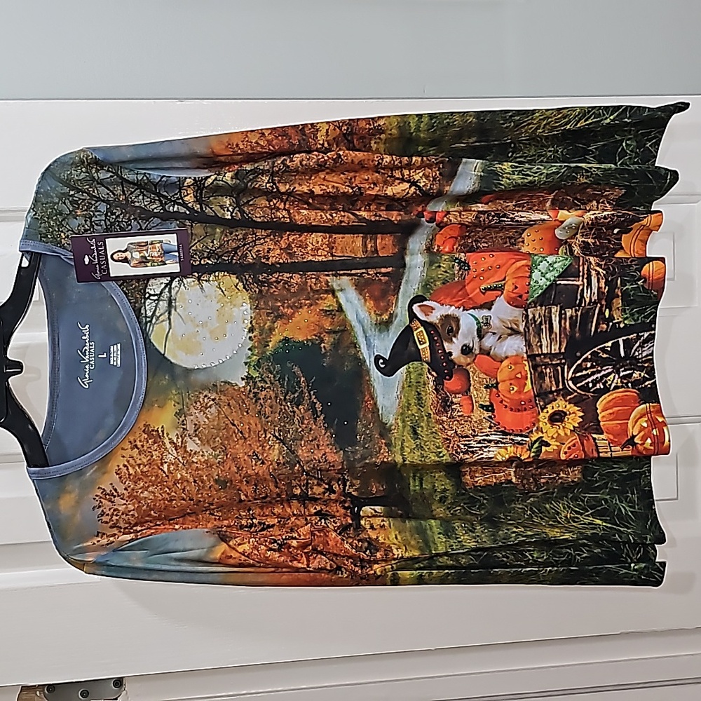 Gloria Vanderbilt Halloween Shirt Size L - Picture 2 of 12